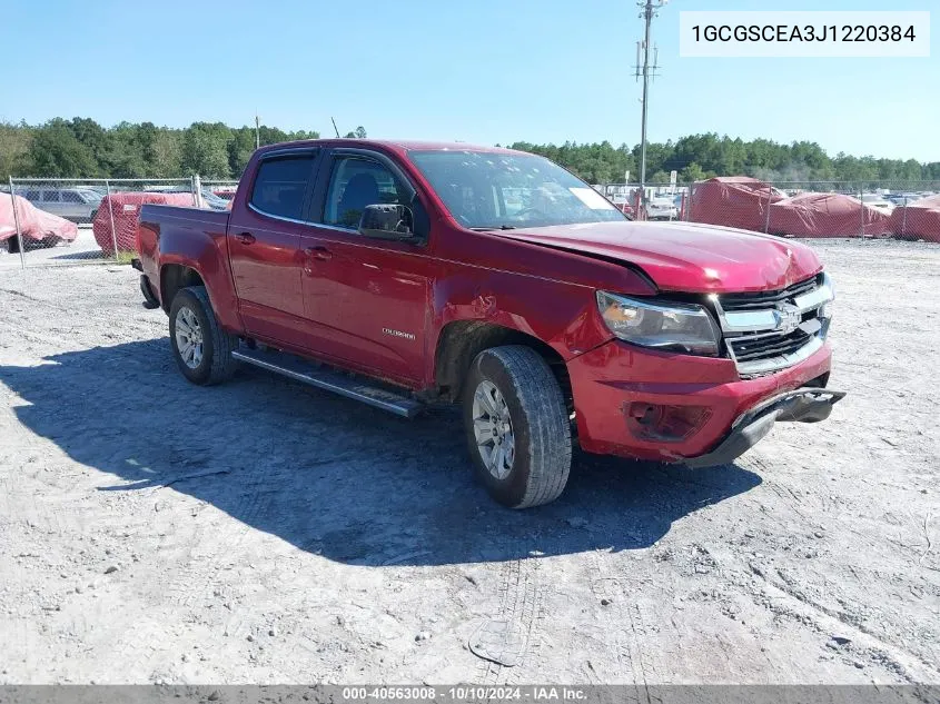 2018 Chevrolet Colorado Lt VIN: 1GCGSCEA3J1220384 Lot: 40563008