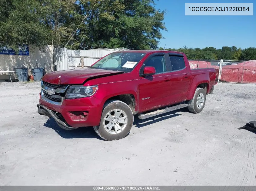 2018 Chevrolet Colorado Lt VIN: 1GCGSCEA3J1220384 Lot: 40563008