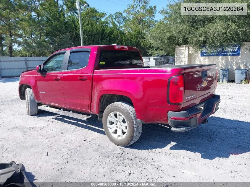 2018 Chevrolet Colorado Lt VIN: 1GCGSCEA3J1220384 Lot: 40563008