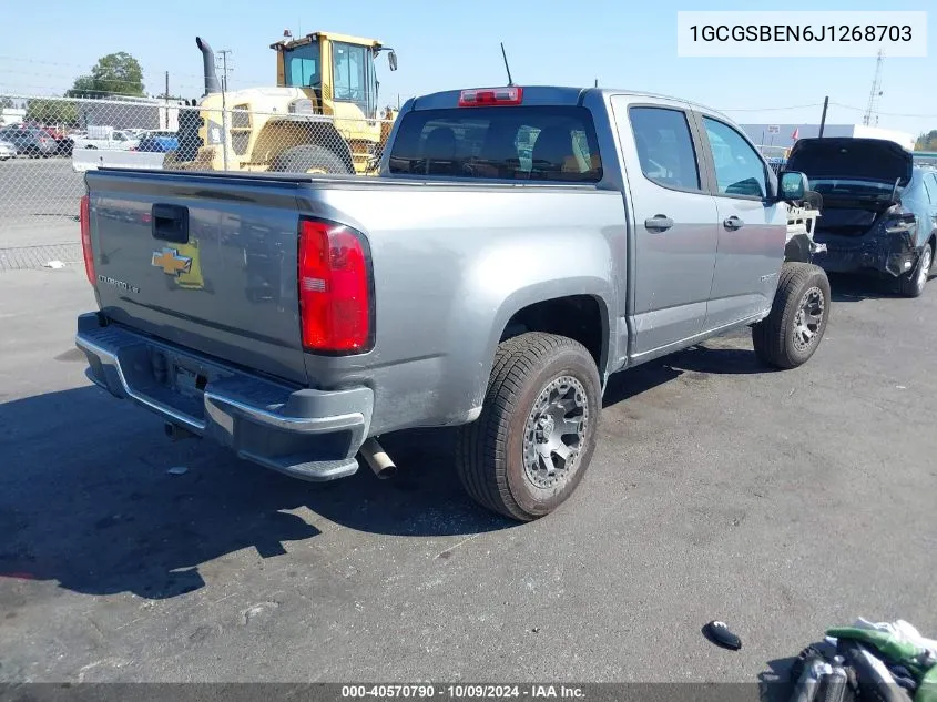 1GCGSBEN6J1268703 2018 Chevrolet Colorado Wt