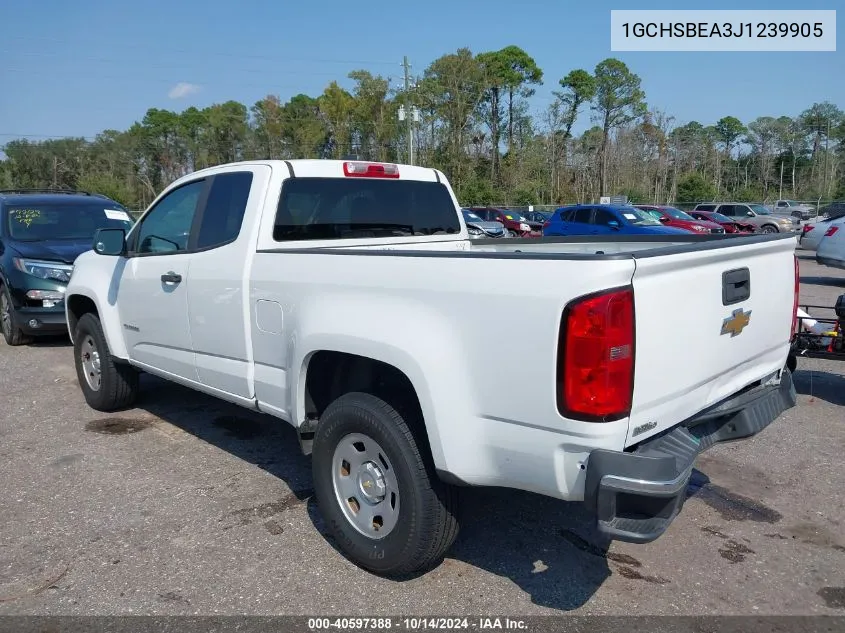 2018 Chevrolet Colorado Wt VIN: 1GCHSBEA3J1239905 Lot: 40597388