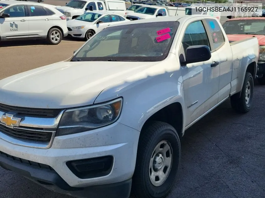 2018 Chevrolet Colorado VIN: 1GCHSBEA4J1165927 Lot: 40605511