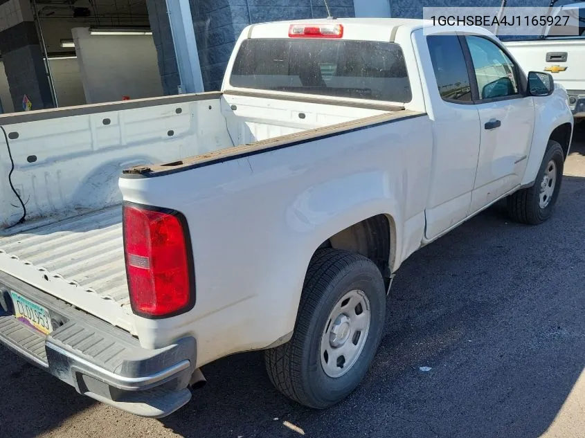 2018 Chevrolet Colorado VIN: 1GCHSBEA4J1165927 Lot: 40605511