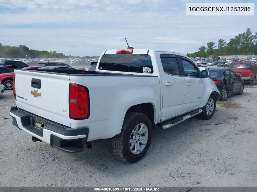 2018 Chevrolet Colorado Lt VIN: 1GCGSCENXJ1253286 Lot: 40610609