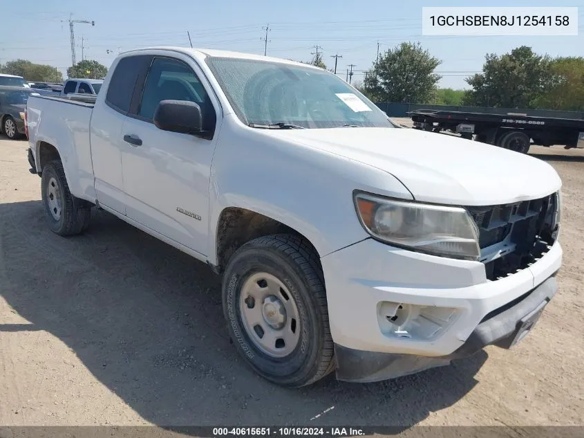 2018 Chevrolet Colorado Wt VIN: 1GCHSBEN8J1254158 Lot: 40615651