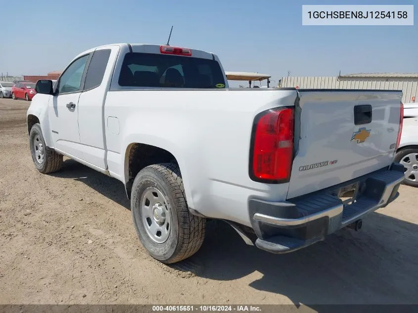 2018 Chevrolet Colorado Wt VIN: 1GCHSBEN8J1254158 Lot: 40615651