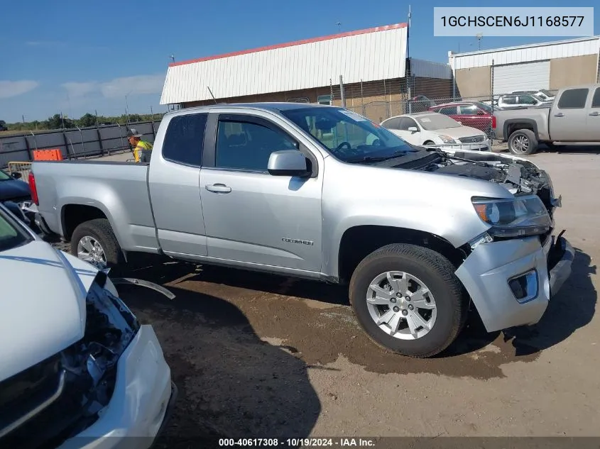 2018 Chevrolet Colorado Lt VIN: 1GCHSCEN6J1168577 Lot: 40617308