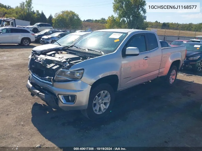 2018 Chevrolet Colorado Lt VIN: 1GCHSCEN6J1168577 Lot: 40617308