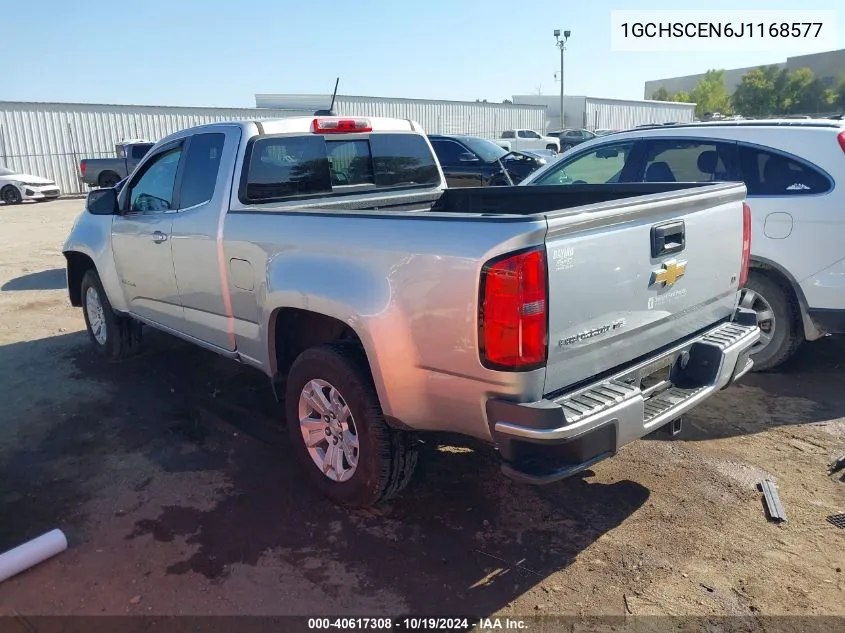 2018 Chevrolet Colorado Lt VIN: 1GCHSCEN6J1168577 Lot: 40617308