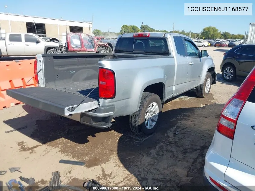 2018 Chevrolet Colorado Lt VIN: 1GCHSCEN6J1168577 Lot: 40617308