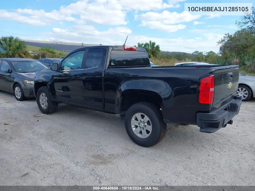 2018 Chevrolet Colorado Wt VIN: 1GCHSBEA3J1285105 Lot: 40640658