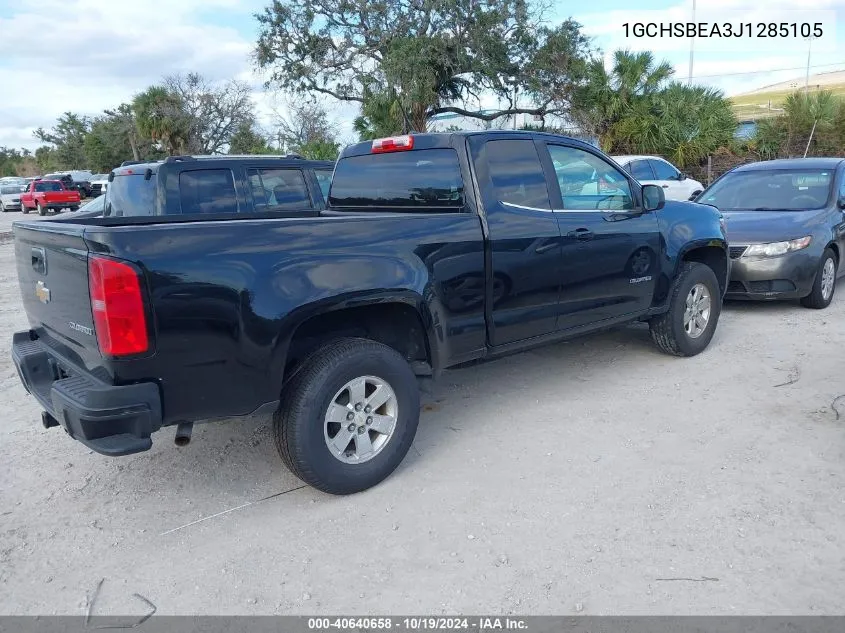 2018 Chevrolet Colorado Wt VIN: 1GCHSBEA3J1285105 Lot: 40640658