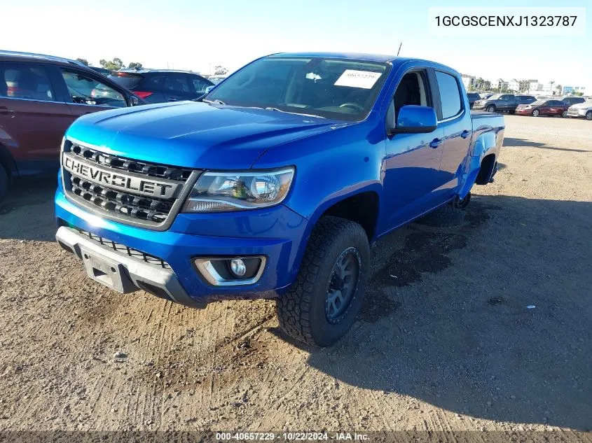 2018 Chevrolet Colorado Lt VIN: 1GCGSCENXJ1323787 Lot: 40657229