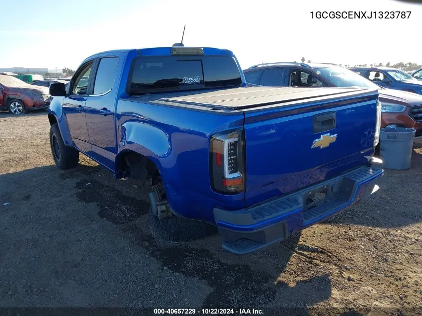 2018 Chevrolet Colorado Lt VIN: 1GCGSCENXJ1323787 Lot: 40657229