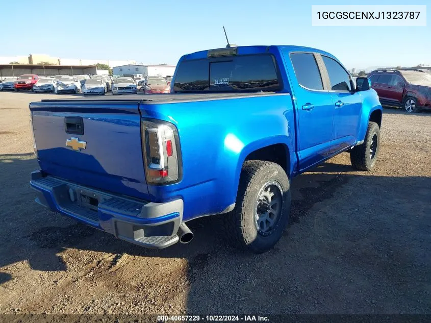 2018 Chevrolet Colorado Lt VIN: 1GCGSCENXJ1323787 Lot: 40657229