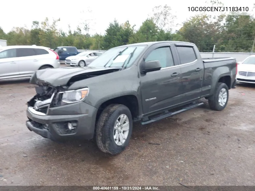 2018 Chevrolet Colorado Lt VIN: 1GCGSCEN7J1183410 Lot: 40681159