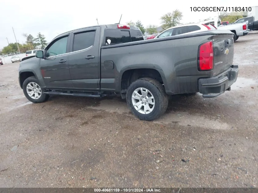 2018 Chevrolet Colorado Lt VIN: 1GCGSCEN7J1183410 Lot: 40681159