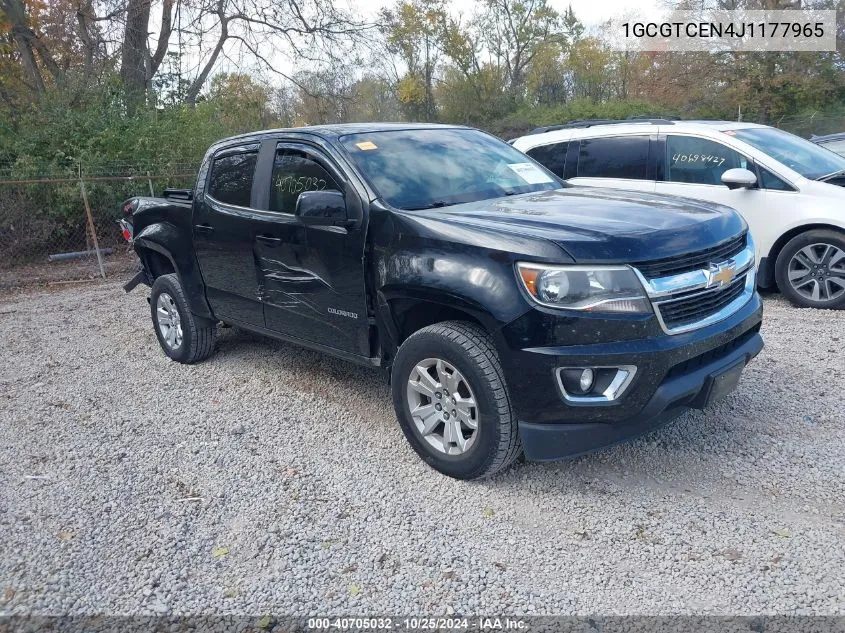 2018 Chevrolet Colorado Lt VIN: 1GCGTCEN4J1177965 Lot: 40705032