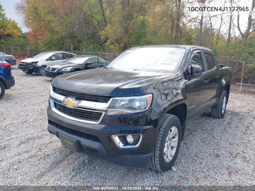 2018 Chevrolet Colorado Lt VIN: 1GCGTCEN4J1177965 Lot: 40705032