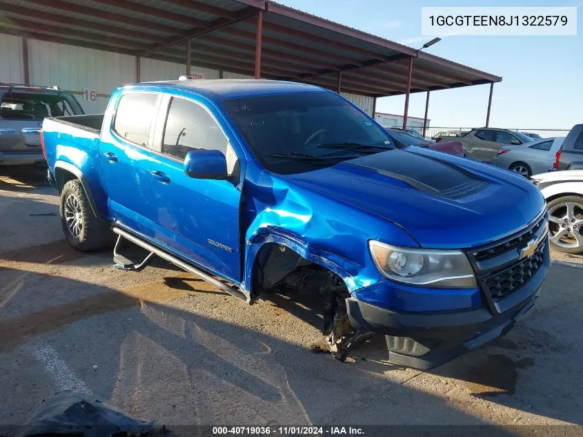 2018 Chevrolet Colorado Zr2 VIN: 1GCGTEEN8J1322579 Lot: 40719036