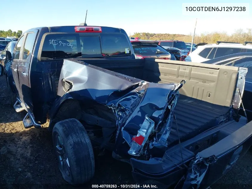 2018 Chevrolet Colorado Z71 VIN: 1GCGTDEN6J1297238 Lot: 40759263