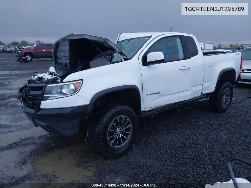 2018 Chevrolet Colorado Zr2 VIN: 1GCRTEEN2J1295789 Lot: 40814498