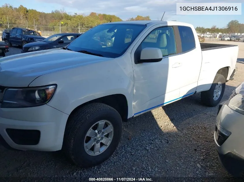 2018 Chevrolet Colorado Wt VIN: 1GCHSBEA4J1306916 Lot: 40820866