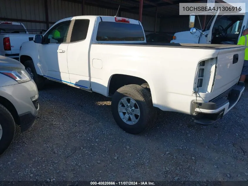 2018 Chevrolet Colorado Wt VIN: 1GCHSBEA4J1306916 Lot: 40820866