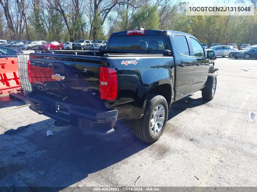 2018 Chevrolet Colorado Lt VIN: 1GCGTCEN2J1315048 Lot: 40824083