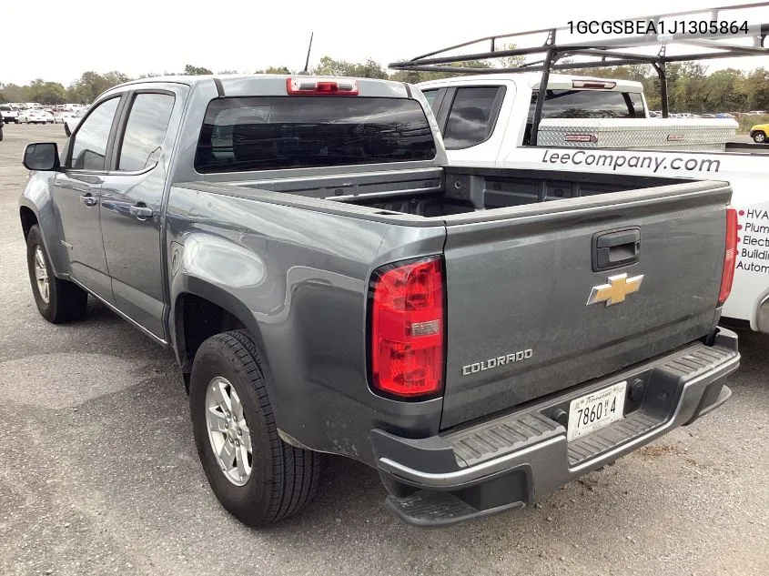 2018 Chevrolet Colorado VIN: 1GCGSBEA1J1305864 Lot: 40825123