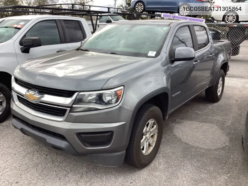 2018 Chevrolet Colorado VIN: 1GCGSBEA1J1305864 Lot: 40825123