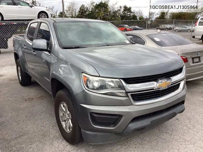 2018 Chevrolet Colorado VIN: 1GCGSBEA1J1305864 Lot: 40825123