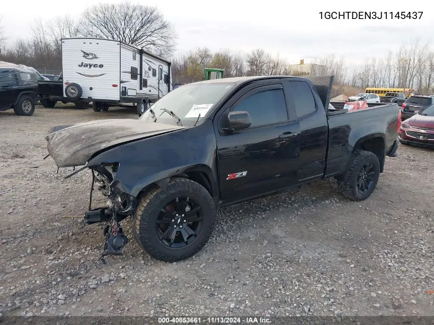 2018 Chevrolet Colorado Z71 VIN: 1GCHTDEN3J1145437 Lot: 40853661