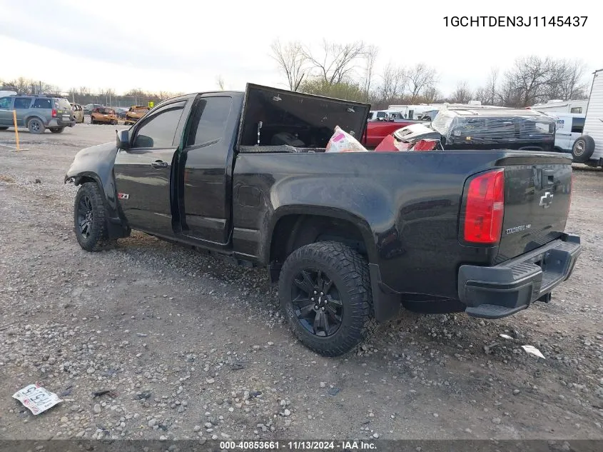 2018 Chevrolet Colorado Z71 VIN: 1GCHTDEN3J1145437 Lot: 40853661