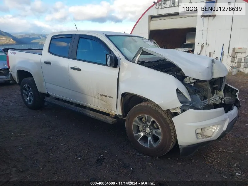 2018 Chevrolet Colorado Wt VIN: 1GCGTBEN0J1278639 Lot: 40854500