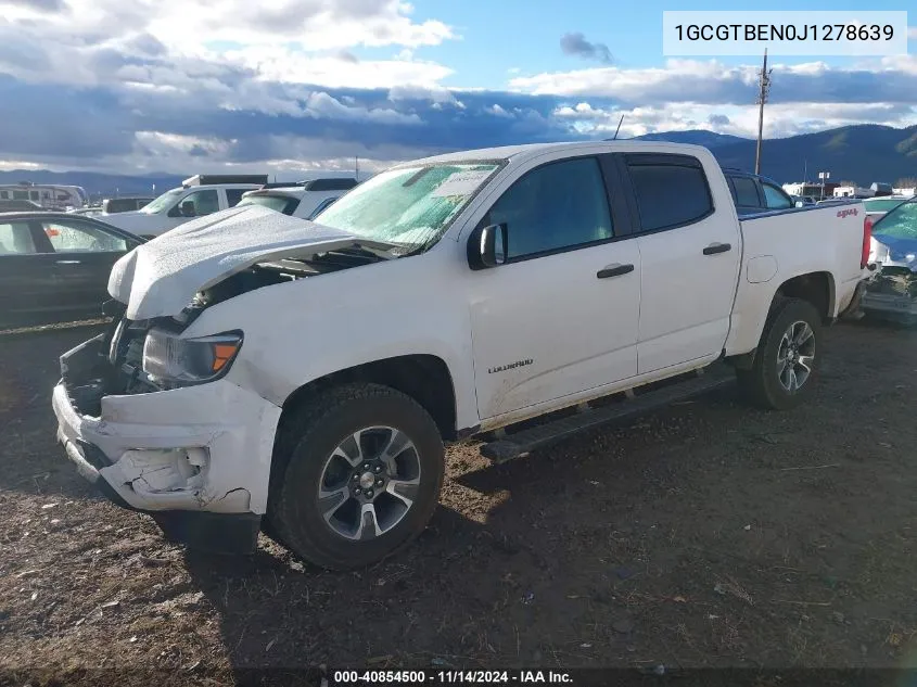 2018 Chevrolet Colorado Wt VIN: 1GCGTBEN0J1278639 Lot: 40854500