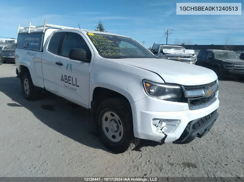 2019 Chevrolet Colorado VIN: 1GCHSBEA0K1240513 Lot: 12128441