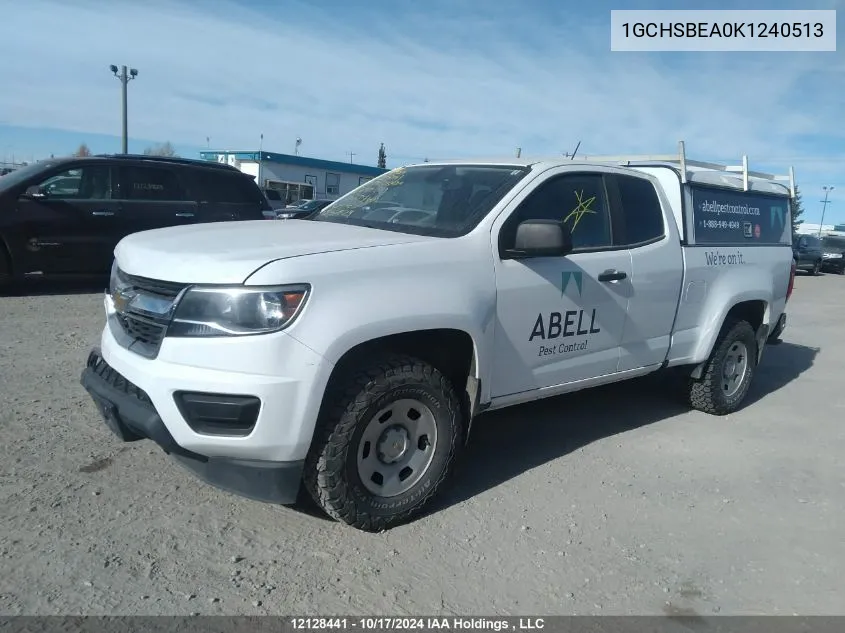 2019 Chevrolet Colorado VIN: 1GCHSBEA0K1240513 Lot: 12128441