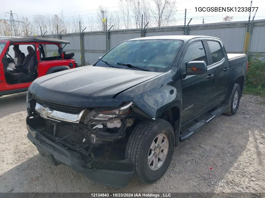 2019 Chevrolet Colorado VIN: 1GCGSBEN5K1233877 Lot: 12134843