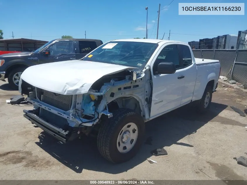 2019 Chevrolet Colorado Wt VIN: 1GCHSBEA1K1166230 Lot: 39548923