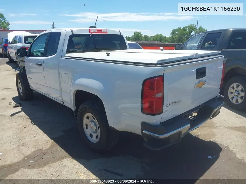 2019 Chevrolet Colorado Wt VIN: 1GCHSBEA1K1166230 Lot: 39548923