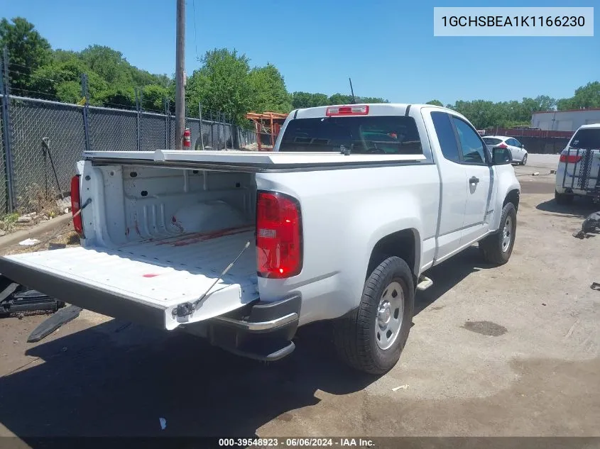 2019 Chevrolet Colorado Wt VIN: 1GCHSBEA1K1166230 Lot: 39548923