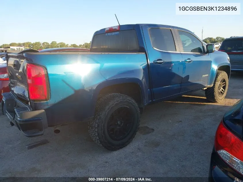 1GCGSBEN3K1234896 2019 Chevrolet Colorado Wt