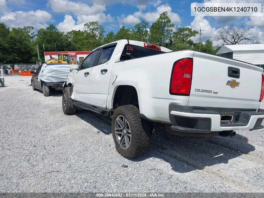 2019 Chevrolet Colorado Wt VIN: 1GCGSBEN4K1240710 Lot: 39842692