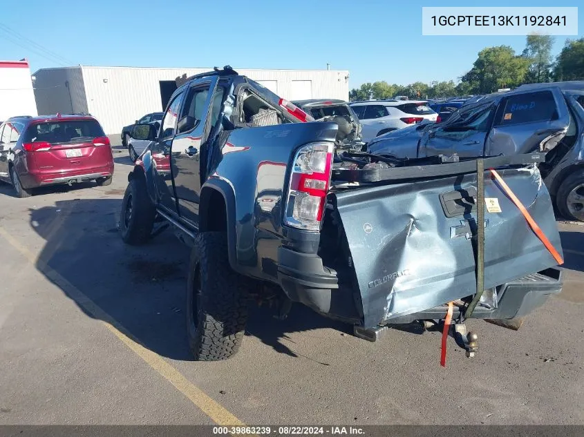 1GCPTEE13K1192841 2019 Chevrolet Colorado Zr2