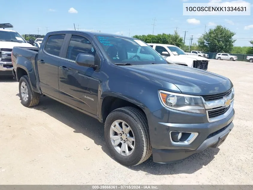 2019 Chevrolet Colorado Lt VIN: 1GCGSCENXK1334631 Lot: 39866361