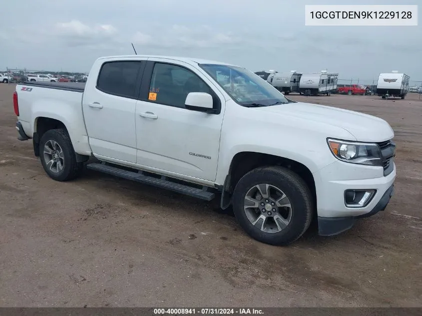 2019 Chevrolet Colorado Z71 VIN: 1GCGTDEN9K1229128 Lot: 40008941