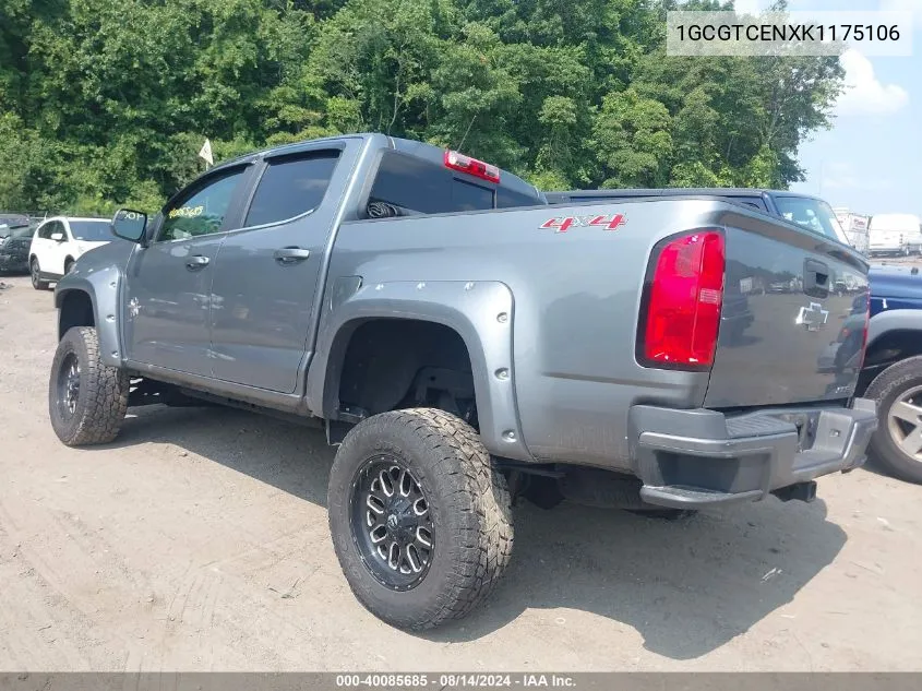 2019 Chevrolet Colorado Lt VIN: 1GCGTCENXK1175106 Lot: 40085685