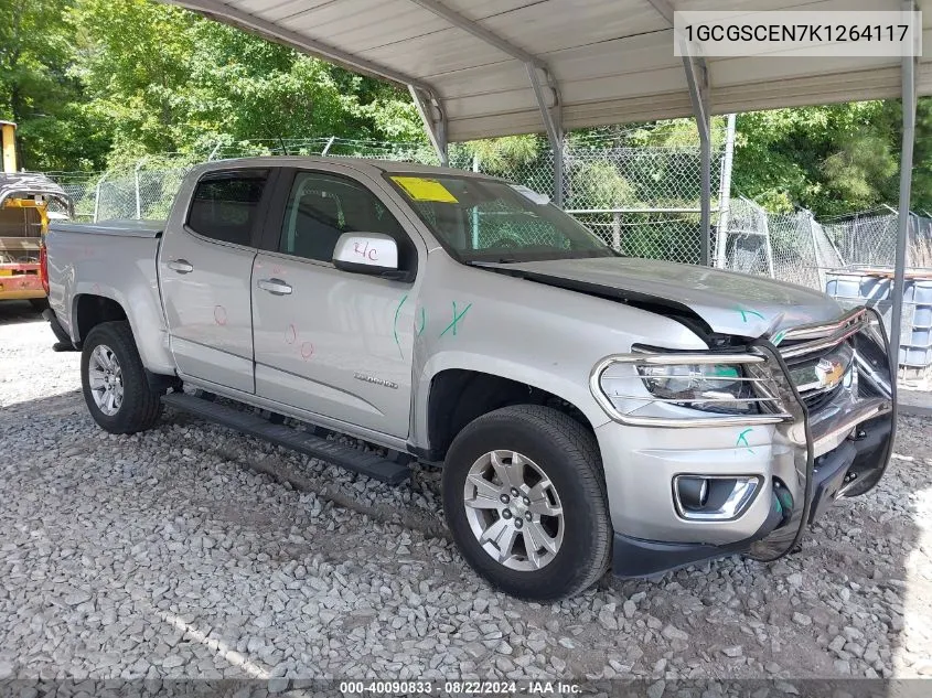 2019 Chevrolet Colorado Lt VIN: 1GCGSCEN7K1264117 Lot: 40090833