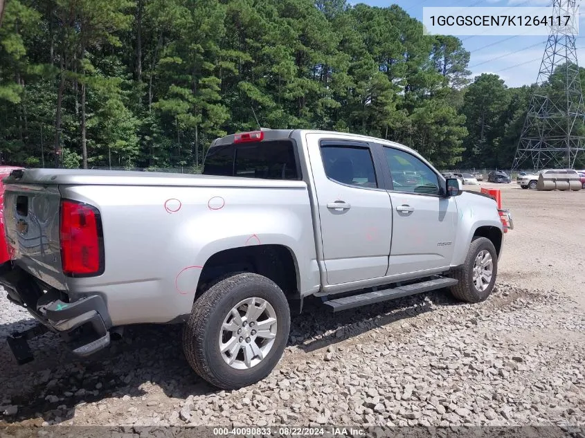 2019 Chevrolet Colorado Lt VIN: 1GCGSCEN7K1264117 Lot: 40090833